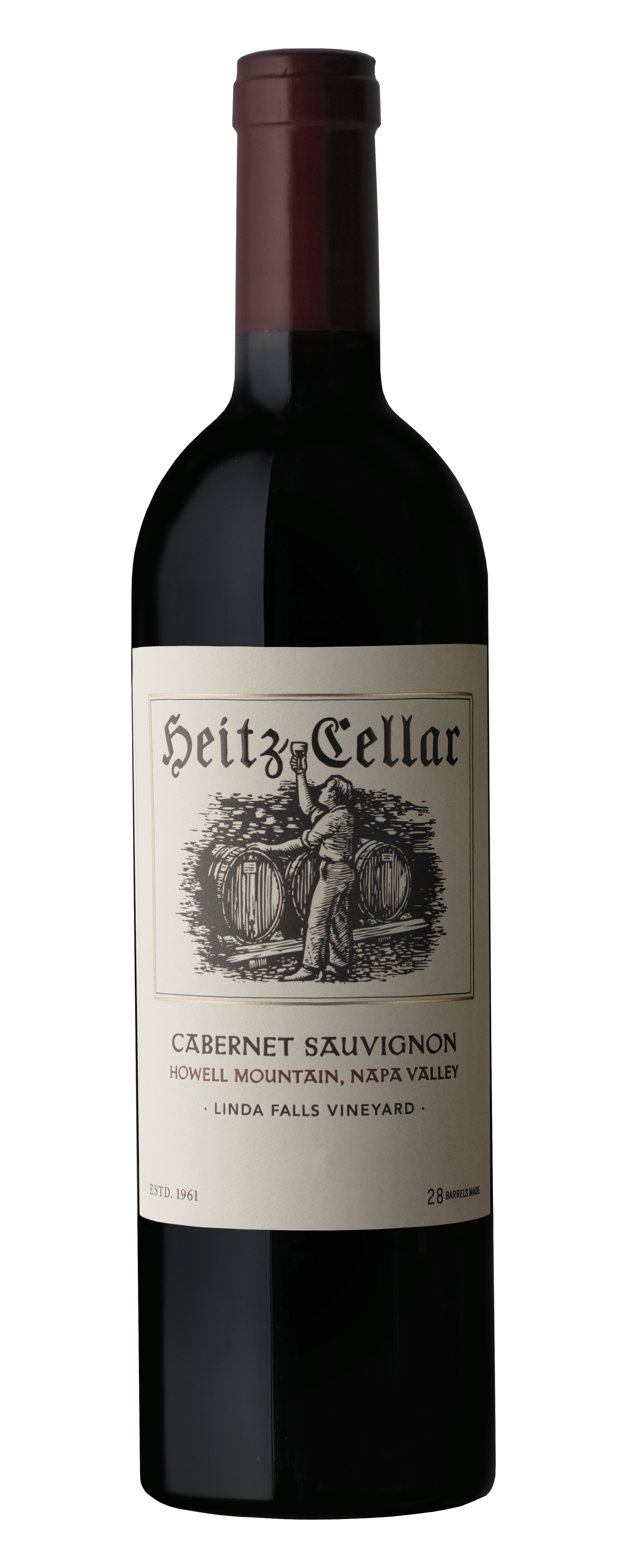 Bottle of Heitz Cellar Linda Falls Vineyard Howell Mountain Cabernet Sauvignon