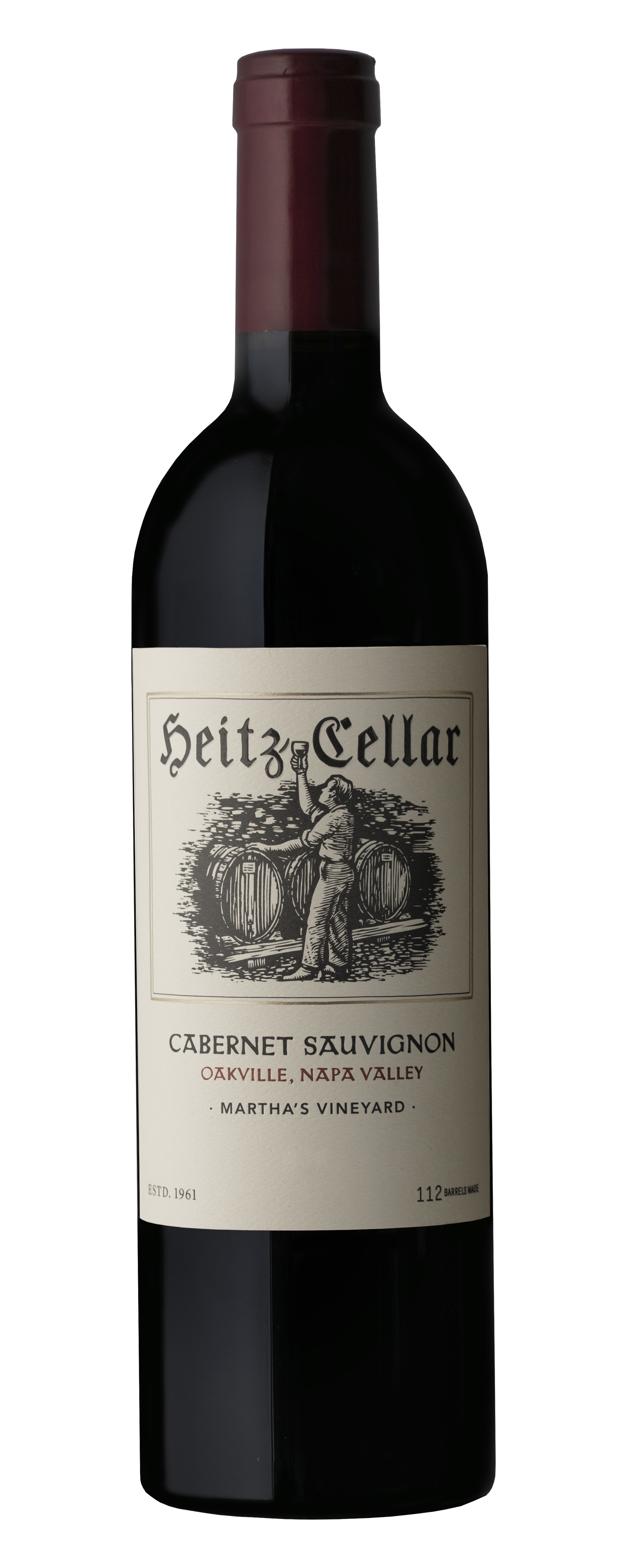 Bottle of Heitz Cellar Martha's Vineyard Oakville Cabernet Sauvignon