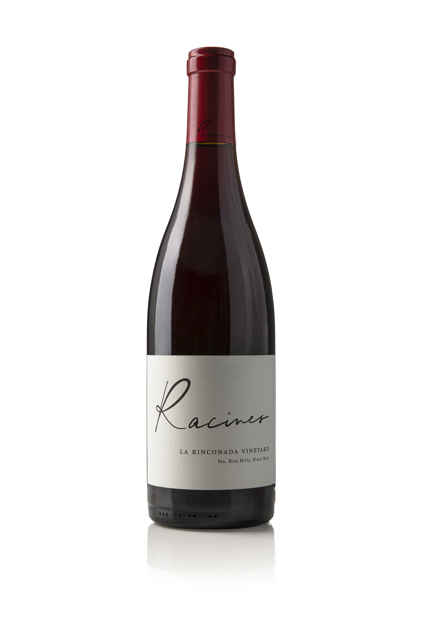 Bottle of Racines La Rinconda Vineyard Sta. Rita Hills Pinot Noir