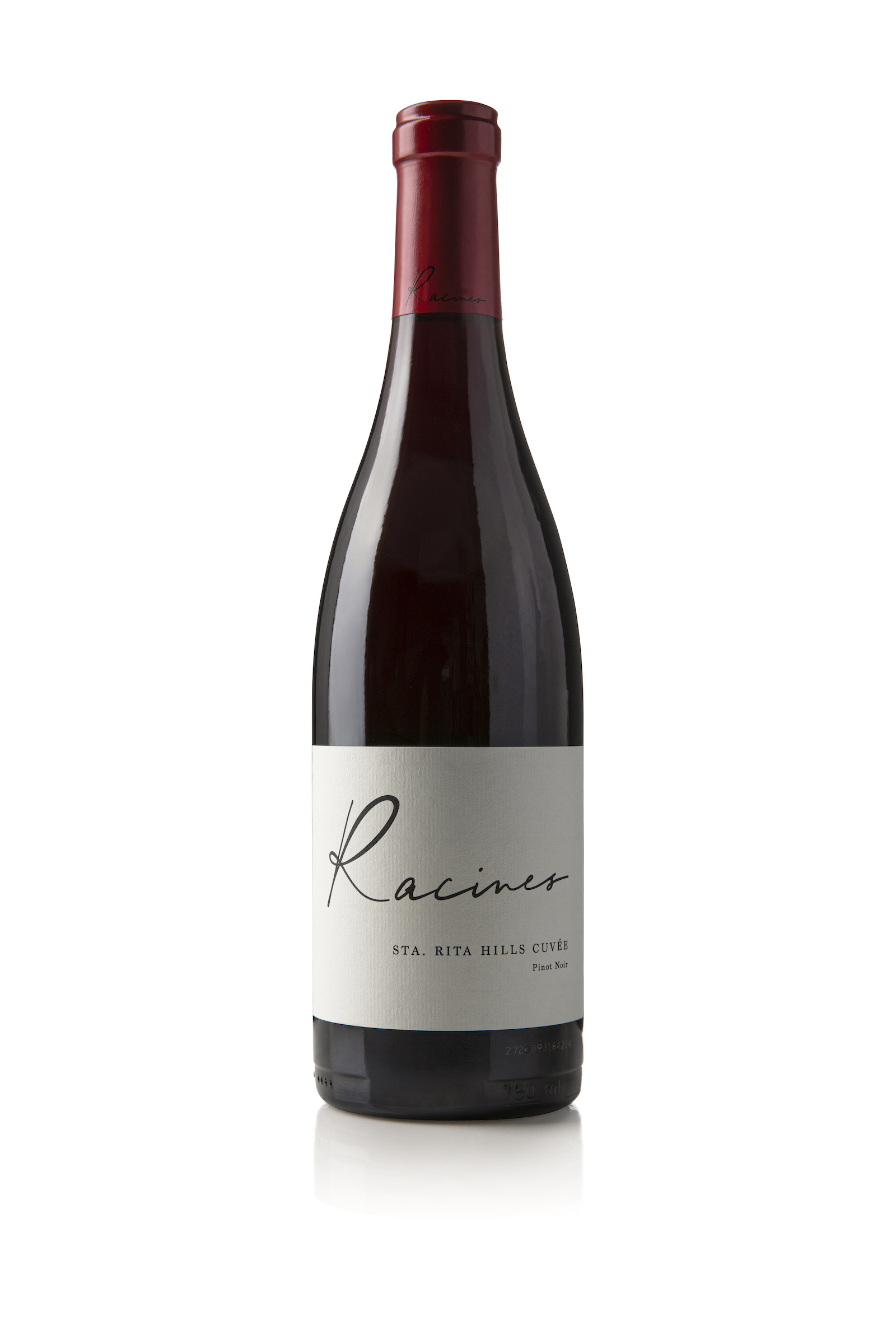 Bottle of Racines Sta. Rita Hills Cuvee Pinot Noir