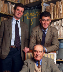 Filippo Mazzei, Francesco Mazzei and their father Lapo Mazei in the estate library