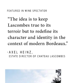 “The idea is to keep Lascombes true to its terroir but to redefine its character and identity in the context of modern Bordeaux." - Axel Heinz, former estate director of Ornellaia, now leads @chateau_lascombes with a forward-thinking vision.

@wine_spectator 's recent feature, "Renewal at Château Lascombes," spotlights the transformative era unfolding at this storied Bordeaux estate. This new era emphasizes precision in viticulture, reduced yields, and a renewed focus on elegance and structure in every bottle. With a commitment to honoring tradition while embracing evolution, Château Lascombes is set to define the future of Margaux.

Read the full story on Wine Spectator through the link in bio.