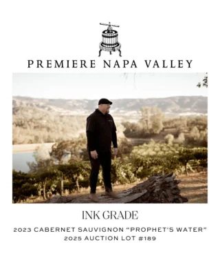 We’re thrilled to be participating once again in Napa Valley’s most important week for business, Premiere Napa Valley. 

This year, we’re showcasing @inkgradeestate 2023 Prophet's Water Cabernet Sauvignon—a vintage already being noted as “the vintage of a lifetime”. With consistent, mild weather throughout the longest growing season in decades, 2023 was an unforgettable vintage promising exceptional quality that winemakers—and collectors alike—dream about. 

Premiere Napa Valley is one of our favorite opportunities to gather with our colleagues, wholesale partners, and retailers from around the globe to celebrate our famous Napa Valley region as we look toward the future. Online bidding for the Premiere Napa Valley lots is now open, with the live-streamed auction taking place on Saturday, February 22 at 1 p.m. 

We look forward to seeing you at @premierenapa ! Link in bio for more information.